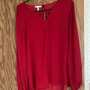 Women’s Maurices Chiffon Long Sleeve Size Large